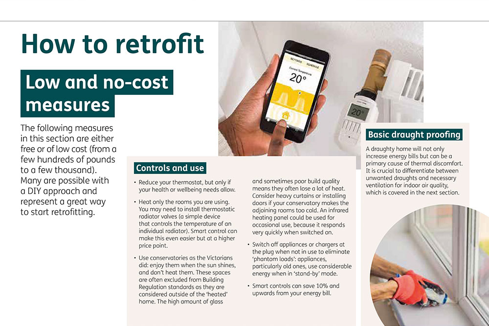 Retrofitting your home brochure sample page