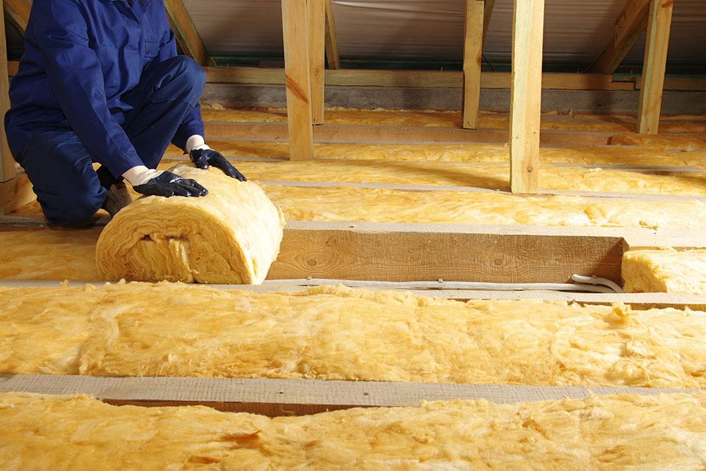 Insulation Insulation installation in loft